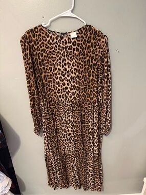 H&M Leopard Print Dress in Brown and Black